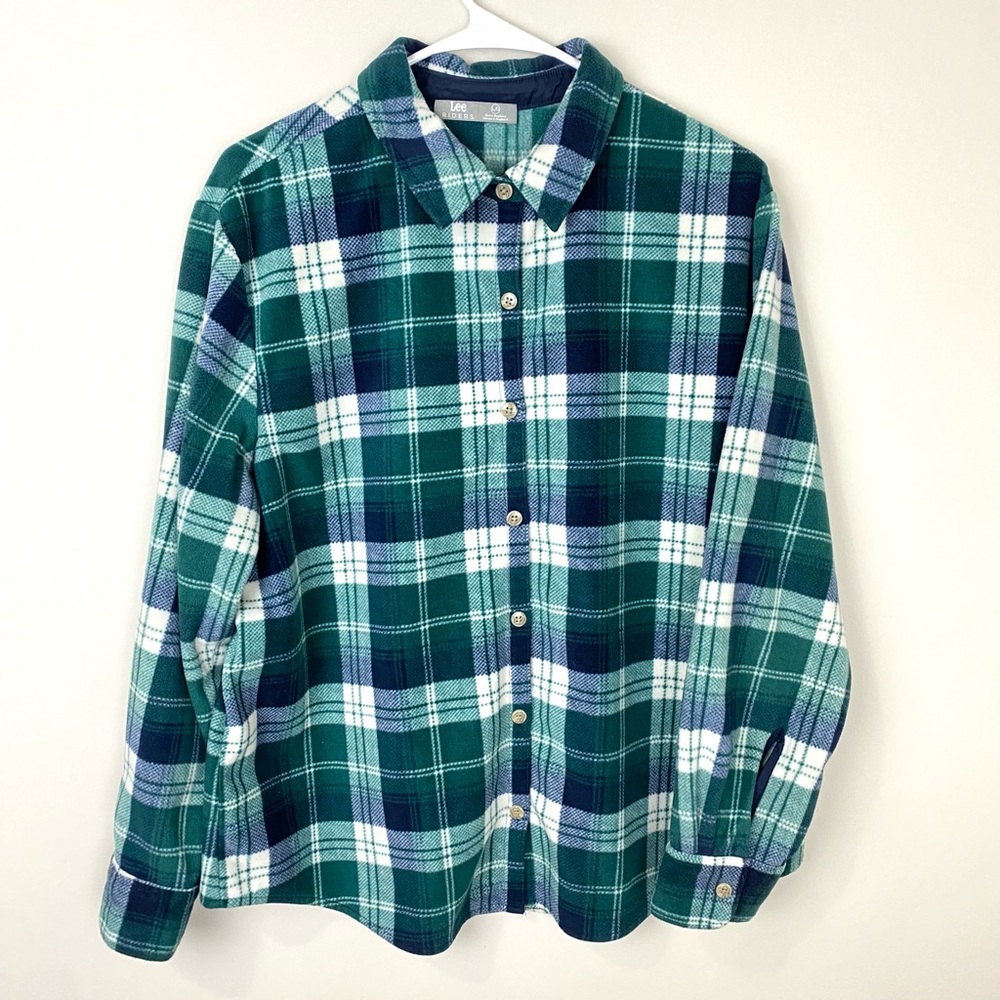 Soft fleece flannel shacket! Like new condition!